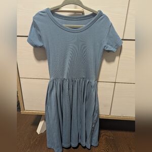 Monkeeroos Blue Bamboo Twirl Dress